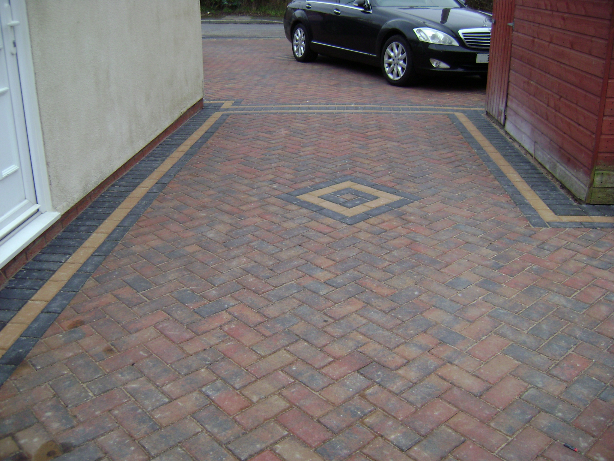 Finished job: block paving completed.